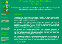 green dragon candles & more